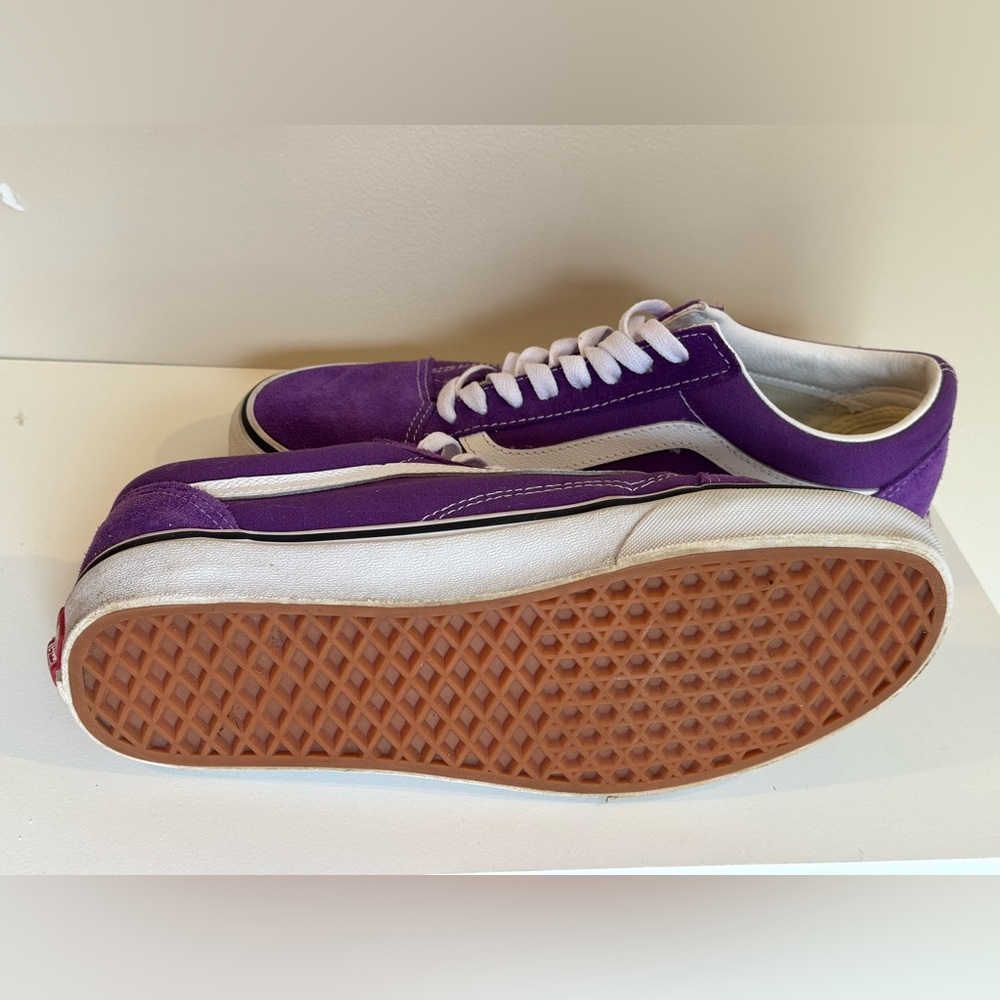 Vans Old Skool Purple Suede Canvas Sneakers Women’s | Size 10 - Picture 6 of 7